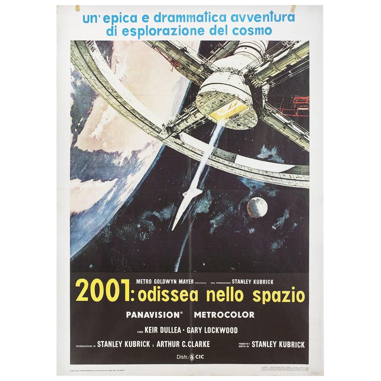 '2001: A Space Odyssey' R1970s Italian Due Fogli Film Poster