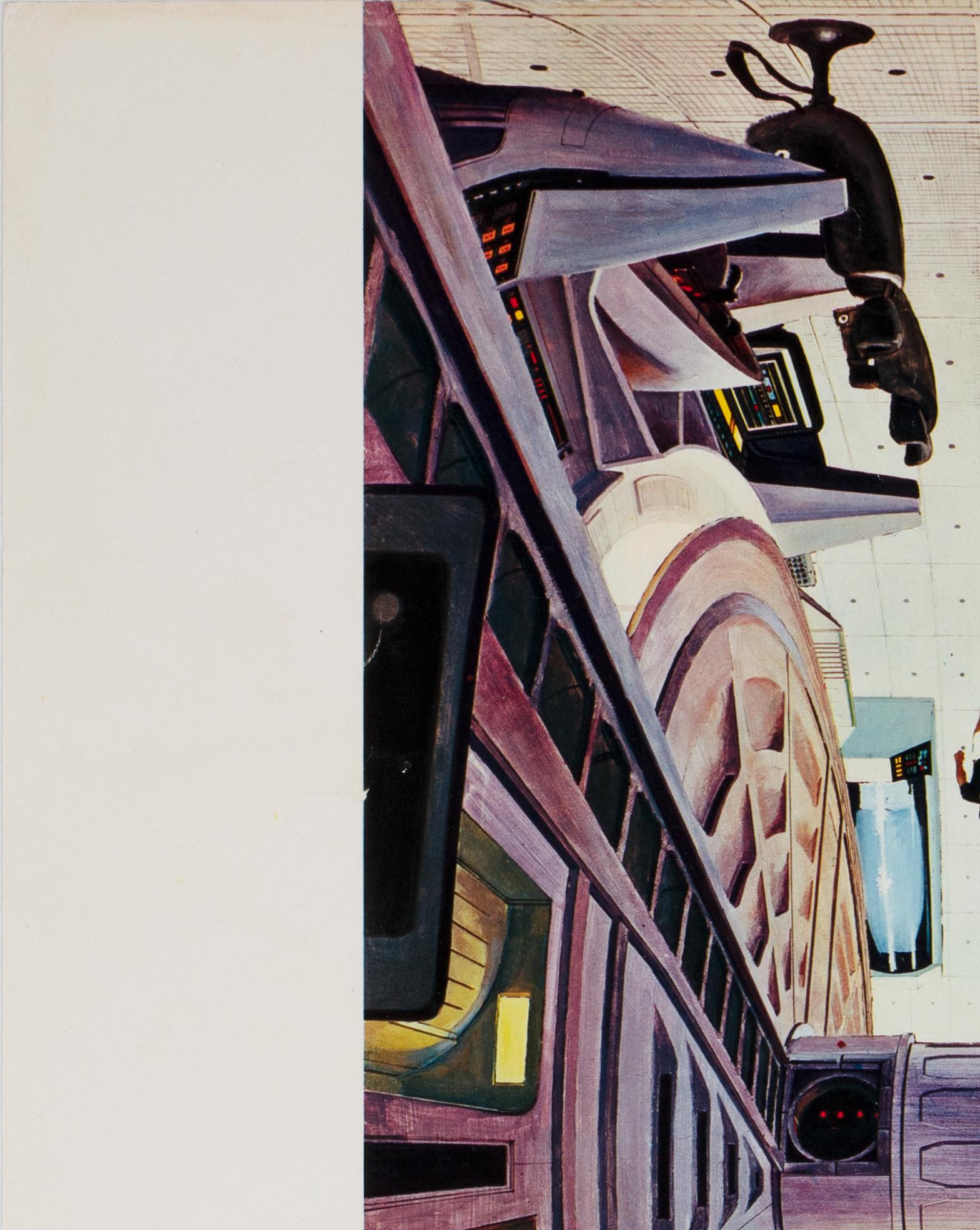 Americano 2001 A Space Odyssey Interno della stazione spaziale italiano, foto in grande, Bob McCall in vendita