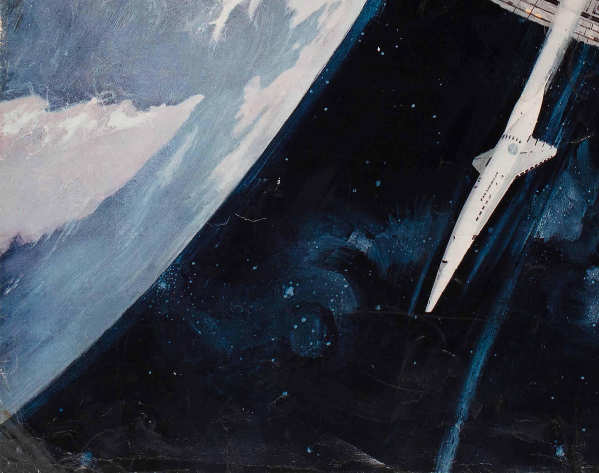 XX secolo 2001 A Space Odyssey Stazione spaziale italiana sovradimensionata ancora illustrata, Bob McCa in vendita