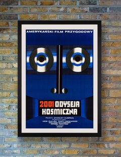 '2001: a Space Odyssey' Vintage Movie Poster by Wiktor Gorka, Polish, 1973