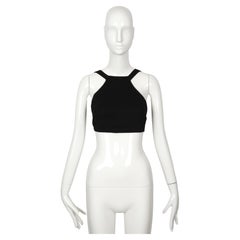 2001 AZZEDINE ALAIA COUTURE black RUNWAY top