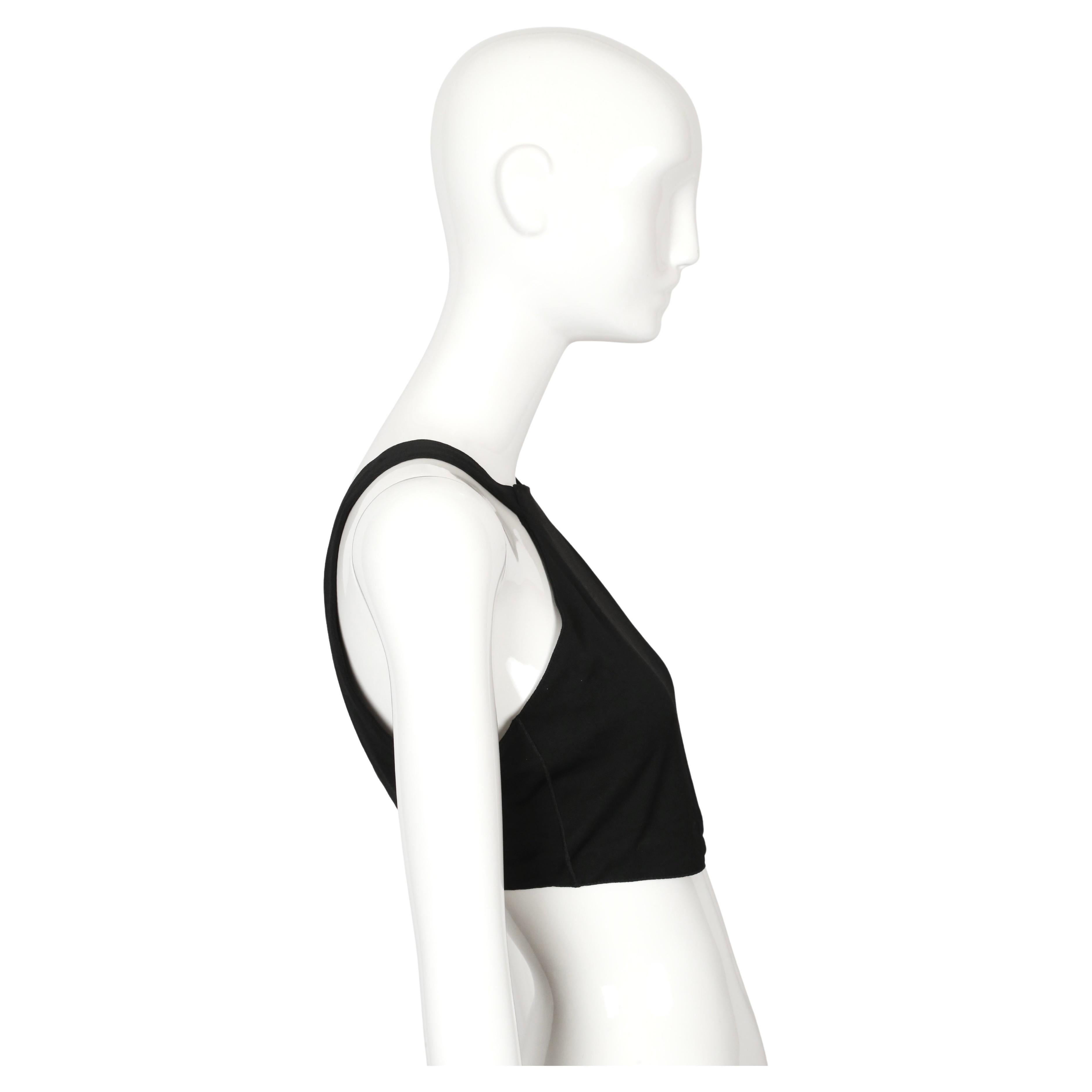 2001 AZZEDINE ALAIA COUTURE schwarz RUNWAY Oberteil im Angebot 2
