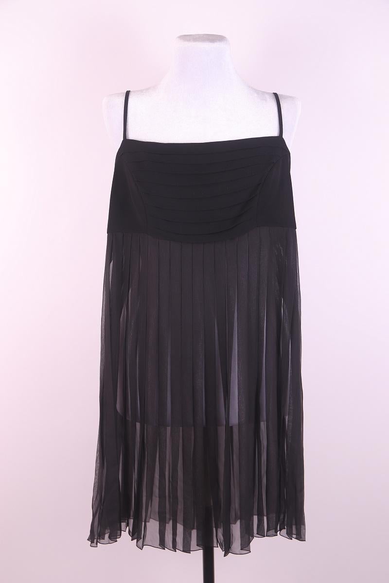 2001 Chanel 01P veste top laine soie en vente 5