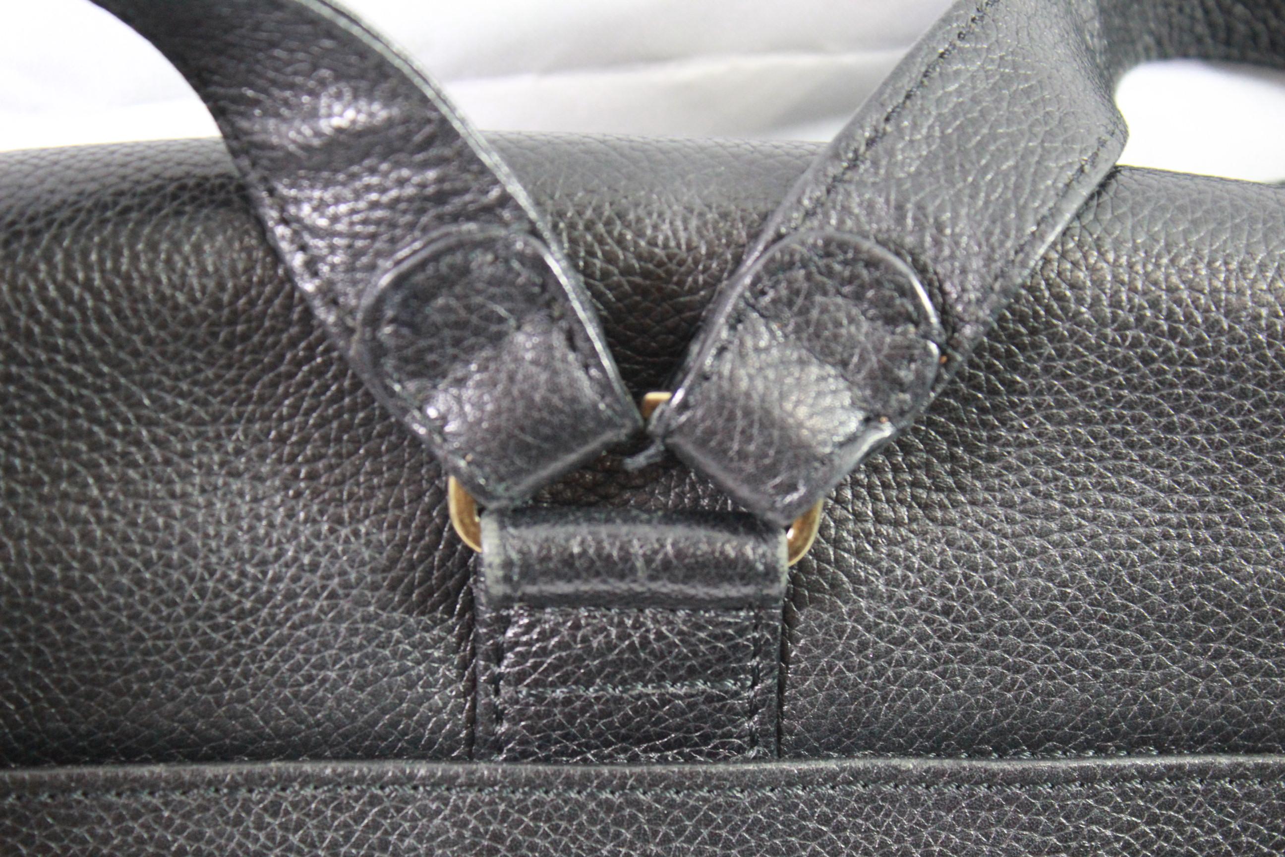 2001 Chanel black Caviar Leather High  Backpack In Good Condition In Paris, FR