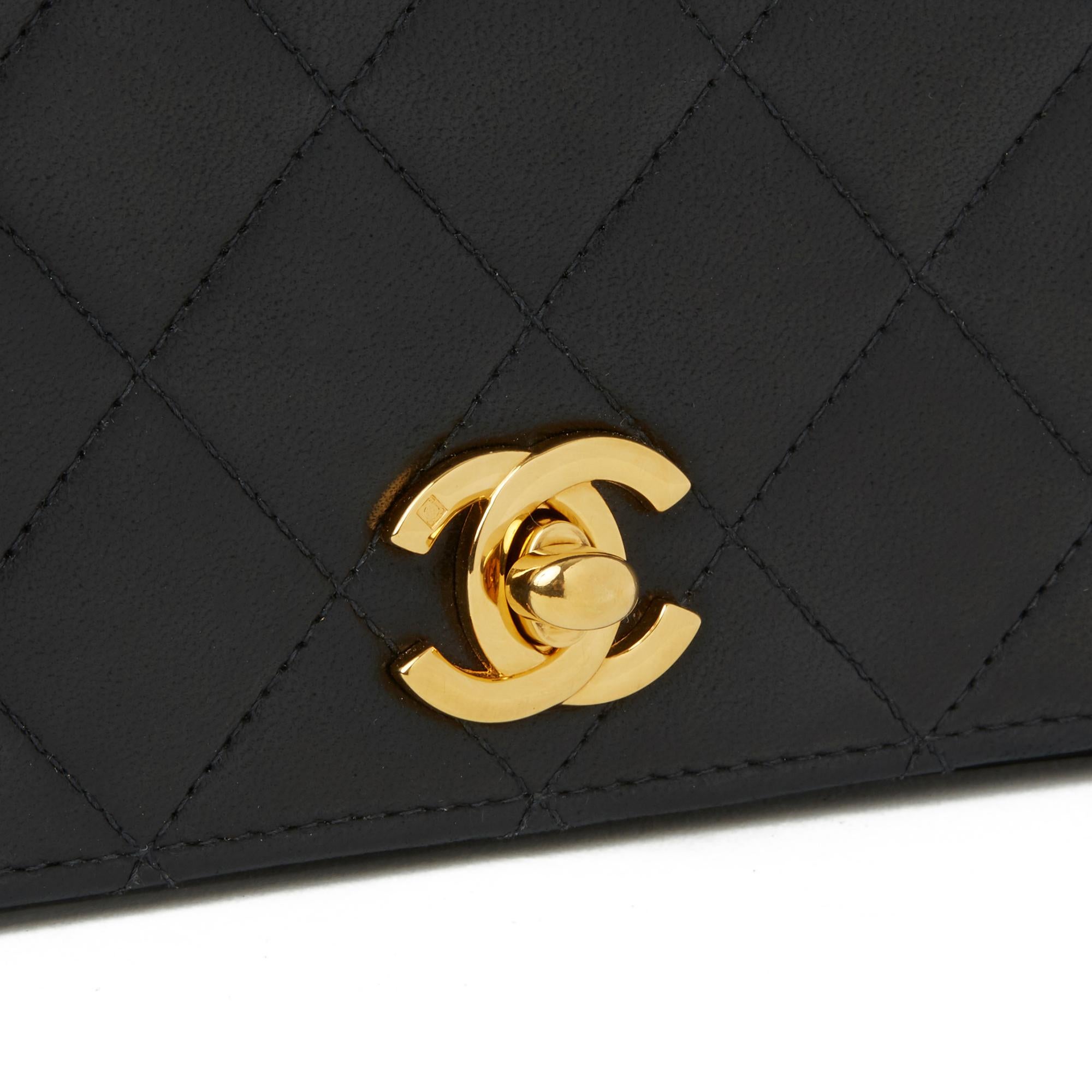 2001 Chanel Black Quilted Lambskin Mini Flap Bag 2