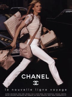 2001 Chanel Chocolate Bar travel line shoulder bag