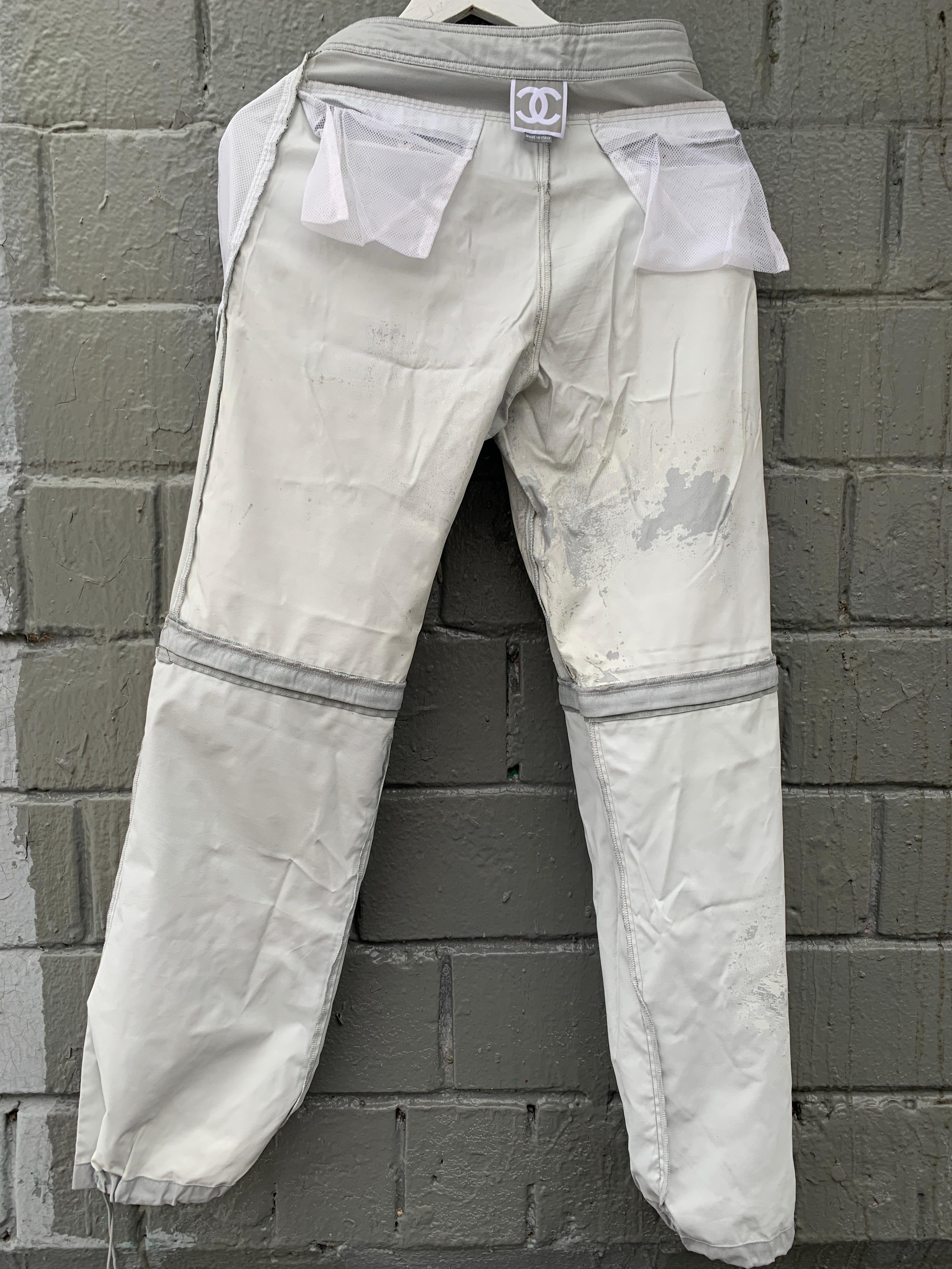 2001 Chanel Convertible Pants / Shorts Wide Leg For Sale 13