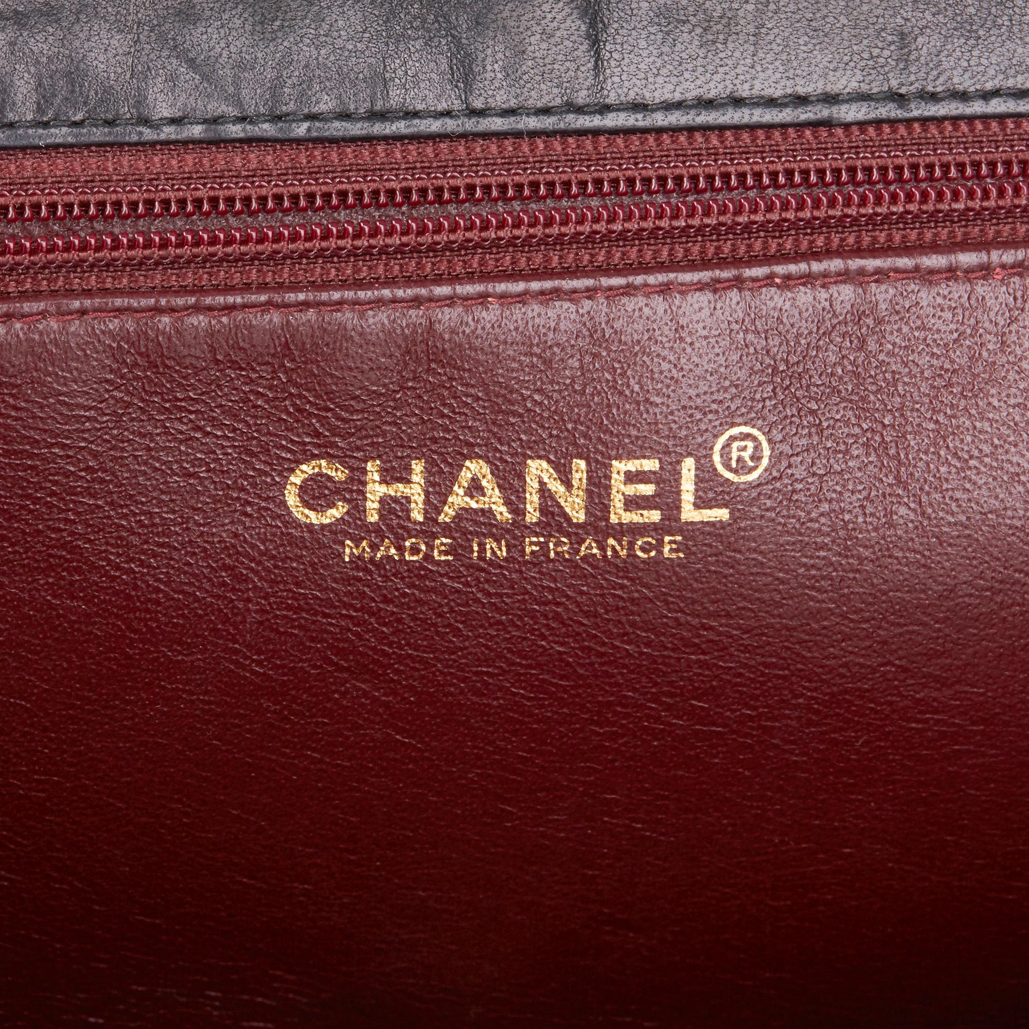 2001 Chanel Black Quilted Lambskin Vintage Classic Single Full Flap Bag 2