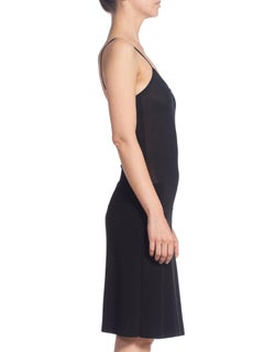 2001 Chanel Little Black Bodycon Dress