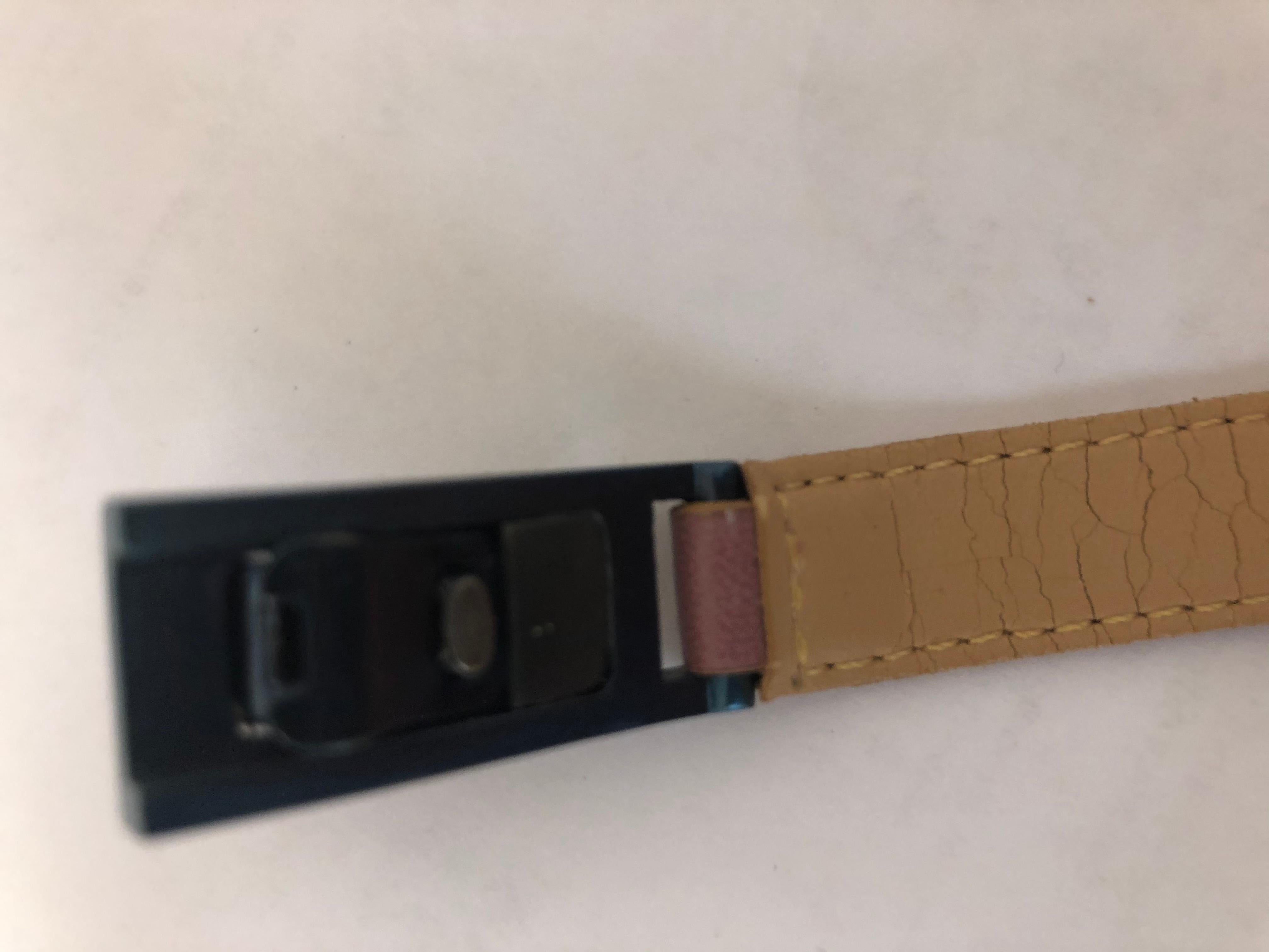 2001 Bracciale Chanel Rosa/Malva con scatola e COA in vendita 2