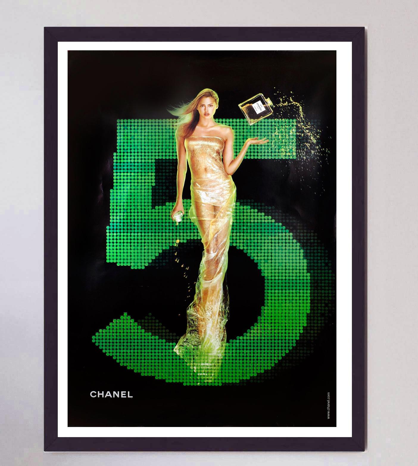 Contemporary 2001 Chanel No.5 - Green Original Vintage Poster For Sale