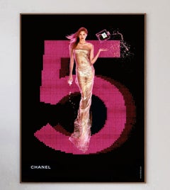 2001 Chanel No.5 - Rosa Original Vintage-Poster