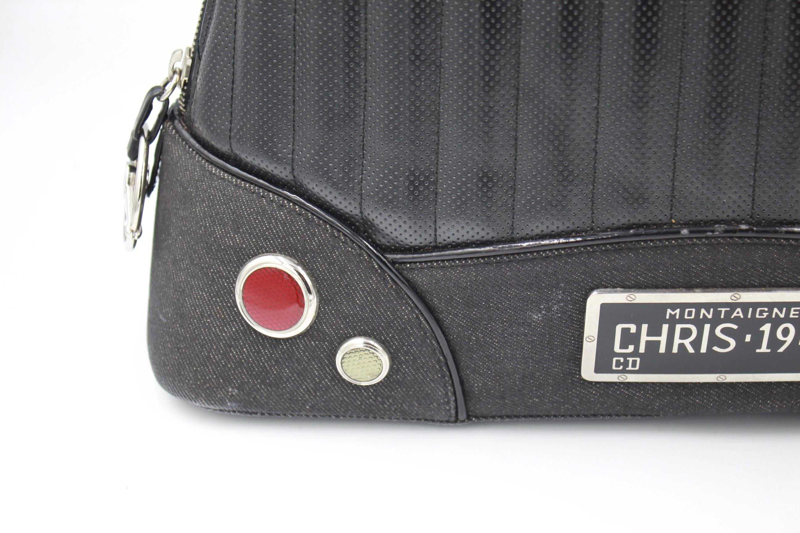 Gray 2001 Christian Dior Cadillac Top Handle Bag by John Galliano 