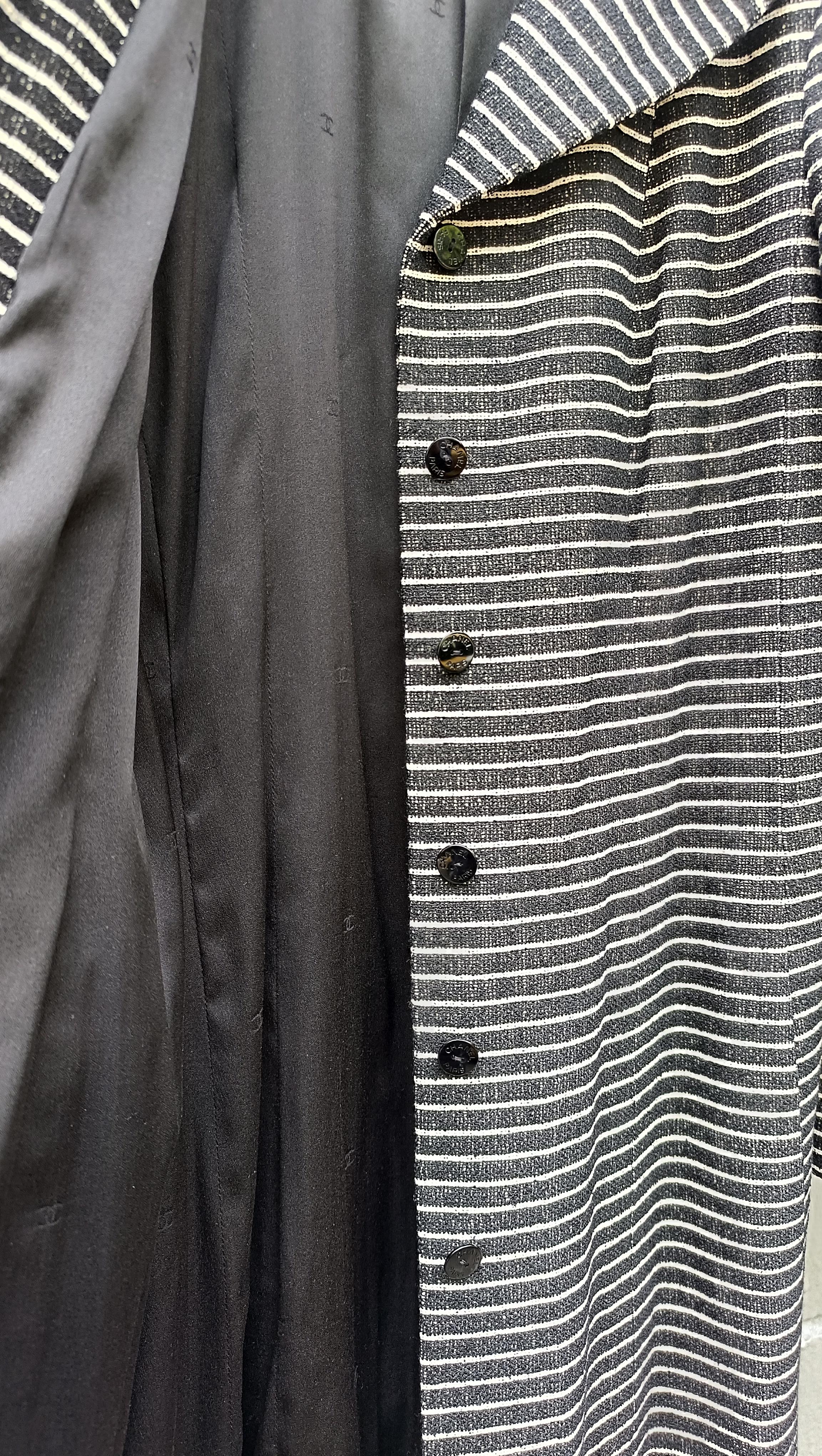 2001 Croisière Chanel & Karl Lagerfeld 2005 manteau à simple boutonnage en vente 9