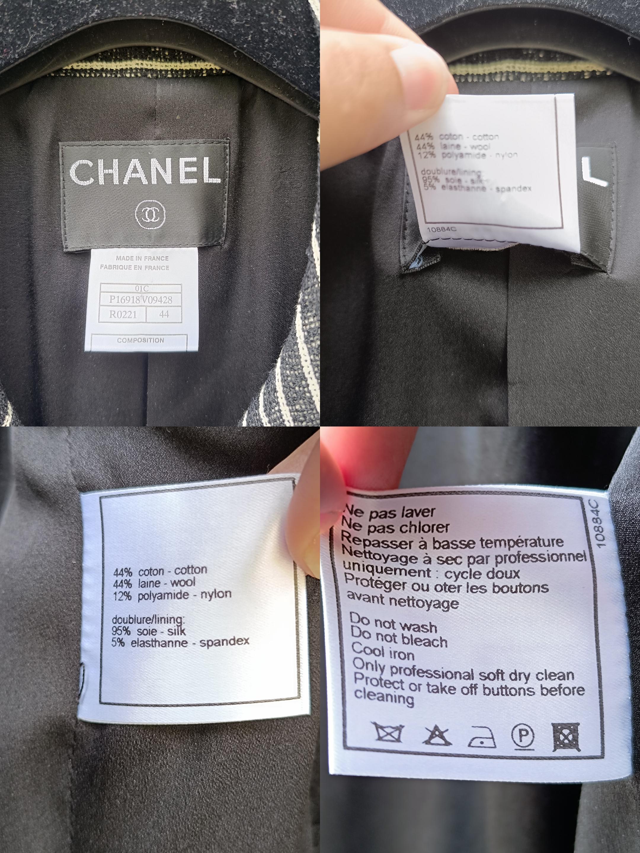 2001 Croisière Chanel & Karl Lagerfeld 2005 manteau à simple boutonnage en vente 14