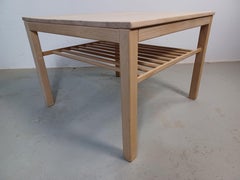 2001 Danish Handcrafted Coffee Table in Beech by Haslev Customizable Refinish