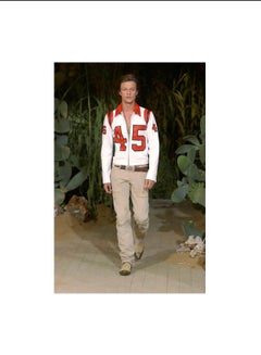 2001 Dolce & Gabbana “45” runway leather racing jacket