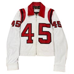 2001 Dolce & Gabbana “45” runway leather racing jacket