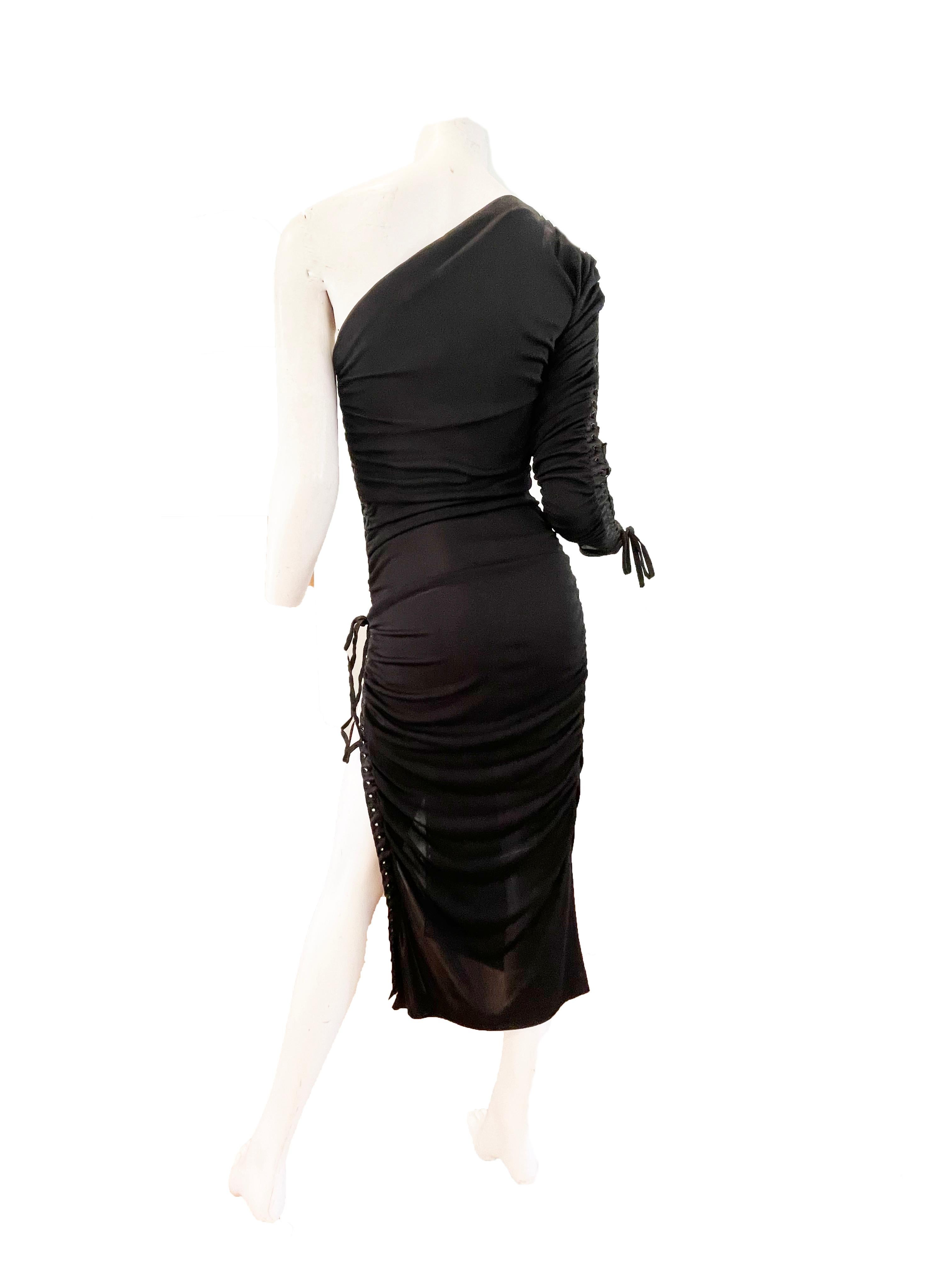 Black 2001 Dolce & Gabbana Corset Dress