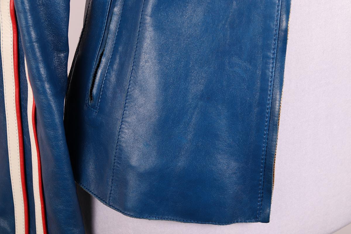 2001 Dolce & Gabbana Veste en cuir, printemps/été 2001 Logo 