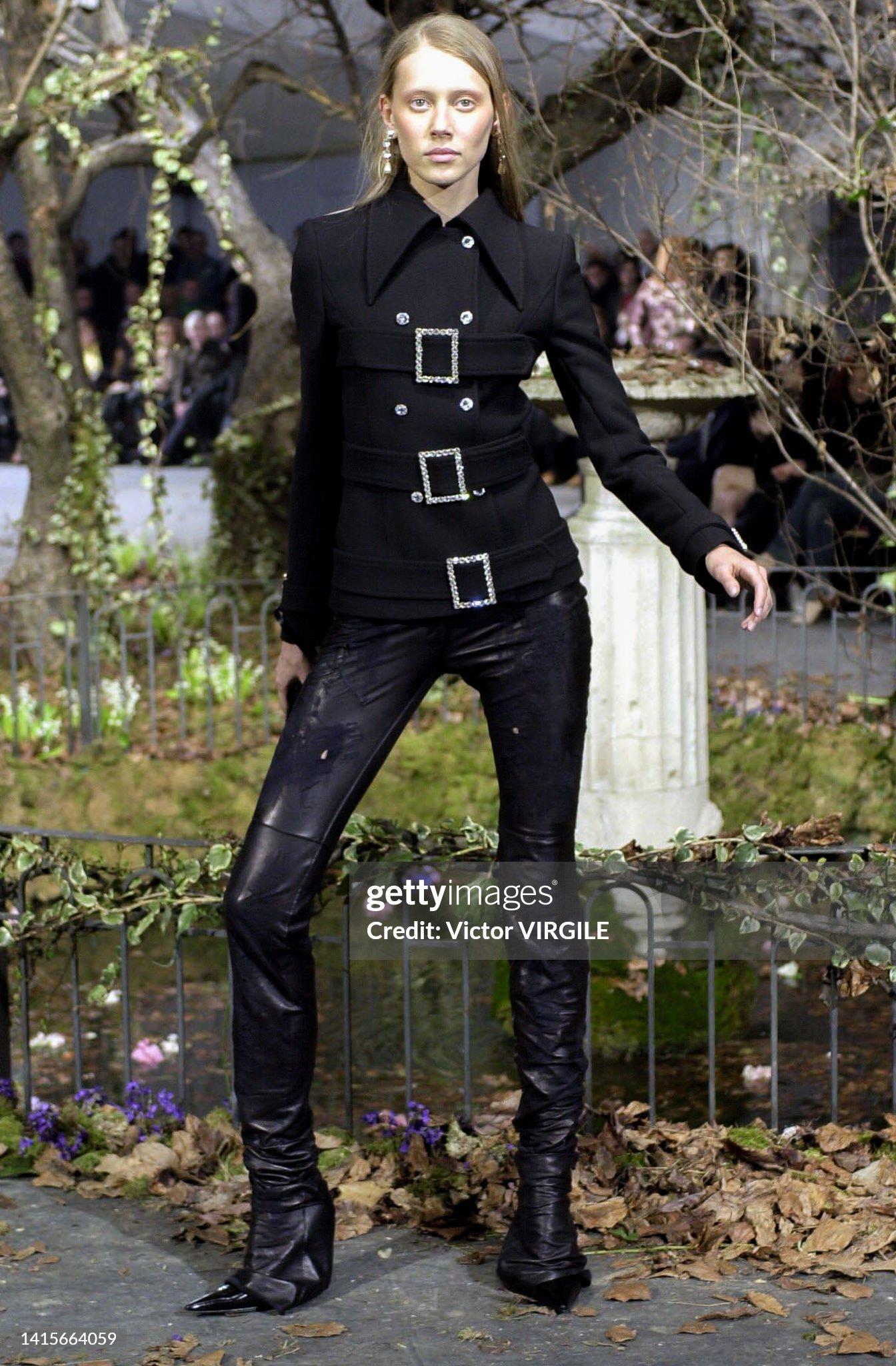 2001 Dolce & Gabbana Swarovski Wool Coat FW 2001 Runway in vendita 6