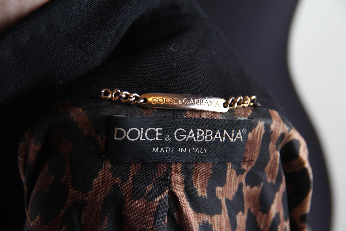 2001 Dolce & Gabbana Swarovski Wool Coat FW 2001 Runway in vendita 10