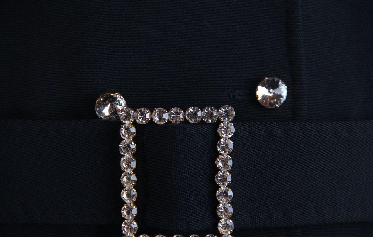 da uomo o donna 2001 Dolce & Gabbana Swarovski Wool Coat FW 2001 Runway in vendita