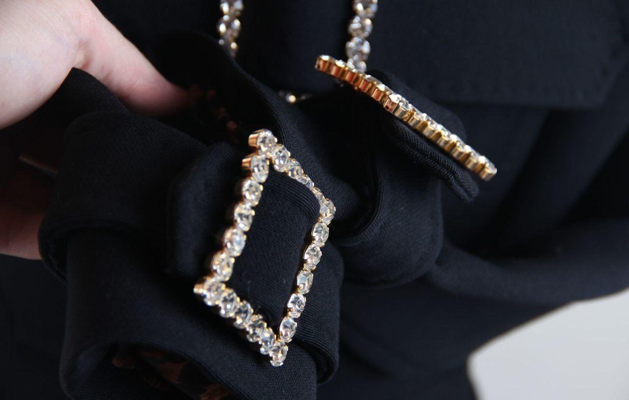 2001 Dolce & Gabbana Swarovski Wool Coat FW 2001 Runway in vendita 1
