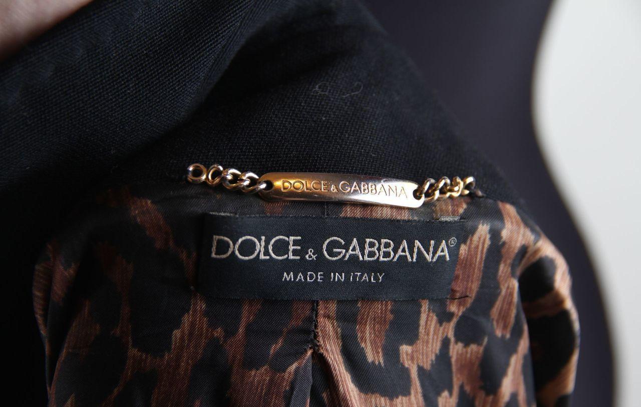 2001 Dolce & Gabbana Swarovski Wool Coat FW 2001 Runway in vendita 3