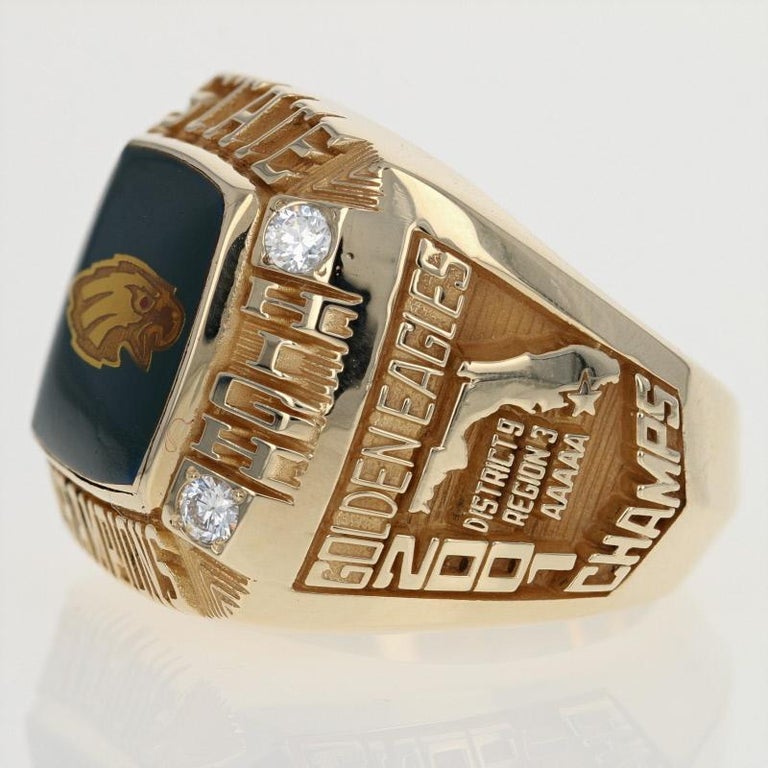 2001 Florida High School Football State Championship Ring, 10k Gold