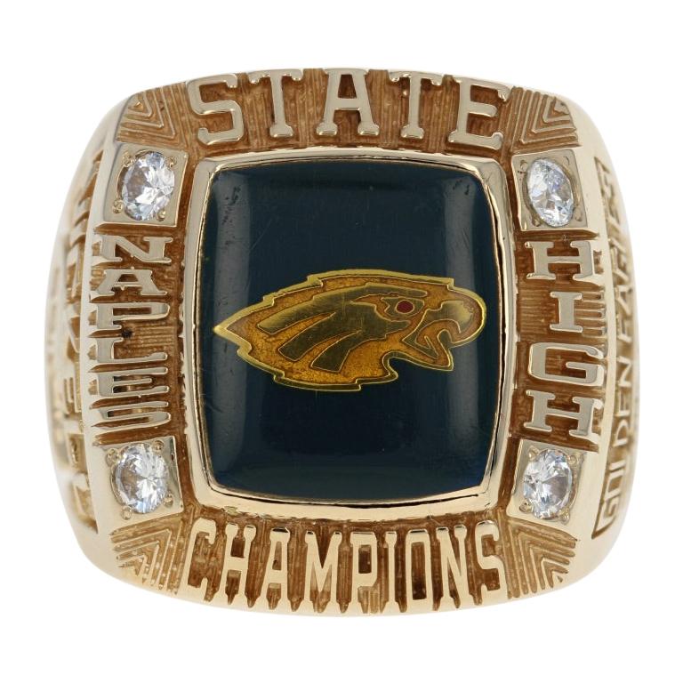 2001 Florida High School Football State Championship Ring, 10k Gold