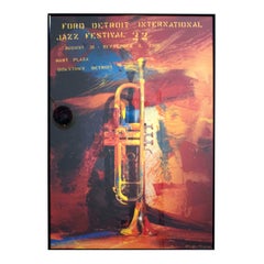 2001, Ford Detroit International Jazz Festival Vintage Poster