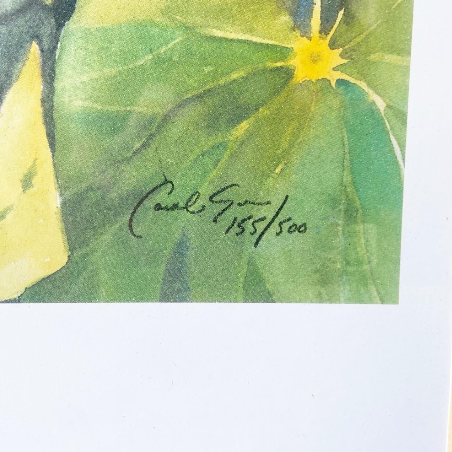 2001 Garden Oasis, Druck in limitierter Auflage von Carol Garvin im Zustand „Gut“ im Angebot in Delray Beach, FL