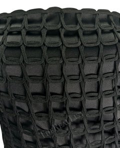 2001 Gucci by Tom Ford Sample Black Net Overlay Strapless Satin Gown