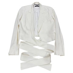 2001 Gucci by Tom Ford tie waist wrap blazer Regular