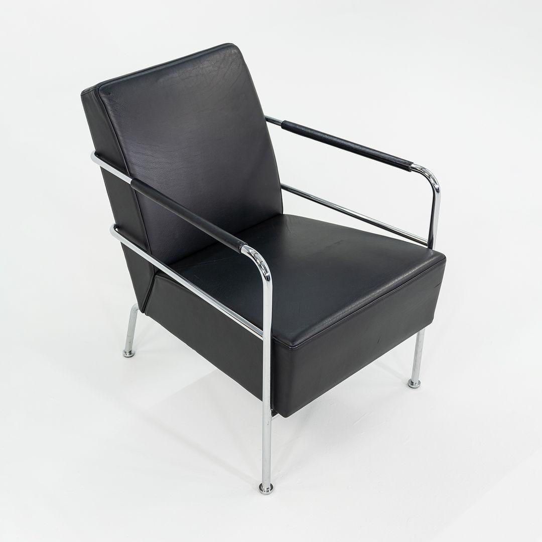 Modern 2001 Gunilla Allard for Lammhults Lounge Chair in Black Leather For Sale