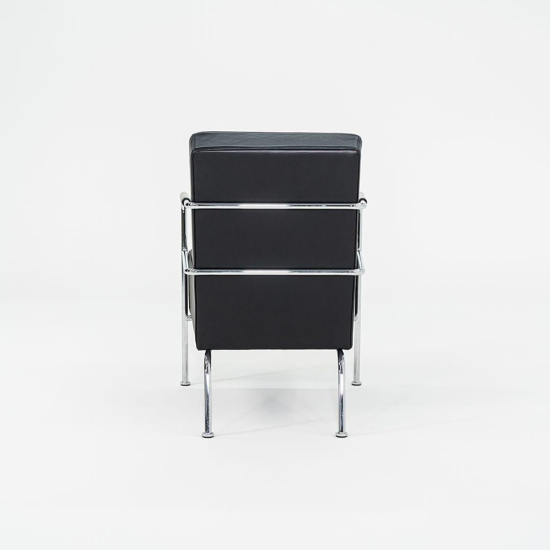 Swedish 2001 Gunilla Allard for Lammhults Lounge Chair in Black Leather For Sale