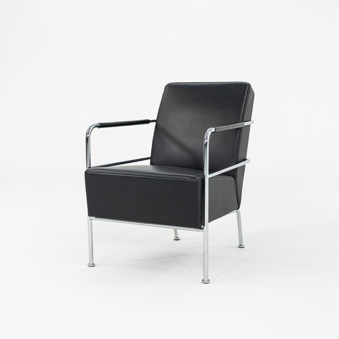 2001 Gunilla Allard for Lammhults Lounge Chair in Black Leather For Sale 2