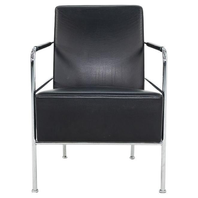 2001 Gunilla Allard para Lammhults Sillón de cuero negro