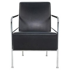 2001 Gunilla Allard for Lammhults Lounge Chair in Black Leather