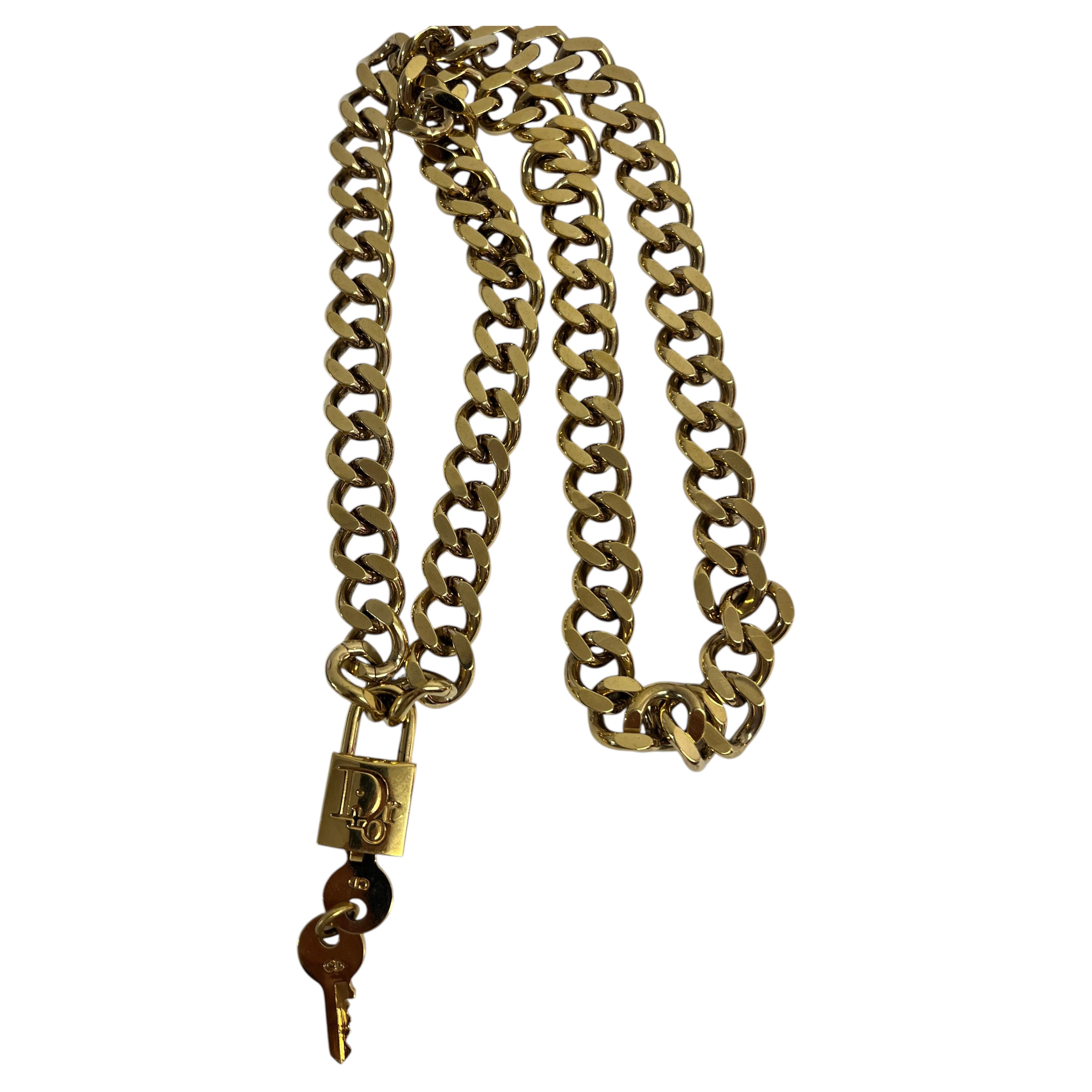 Collier à maillons de la collection Haute Couture 2001 de Dior par Galliano en vente