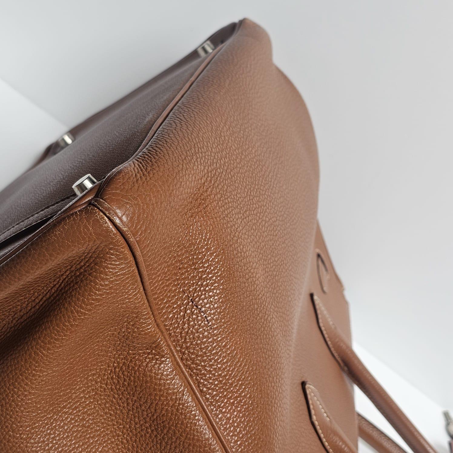 2001 Hermes Oro Togo Pelle Birkin 35 Borsa in vendita 8
