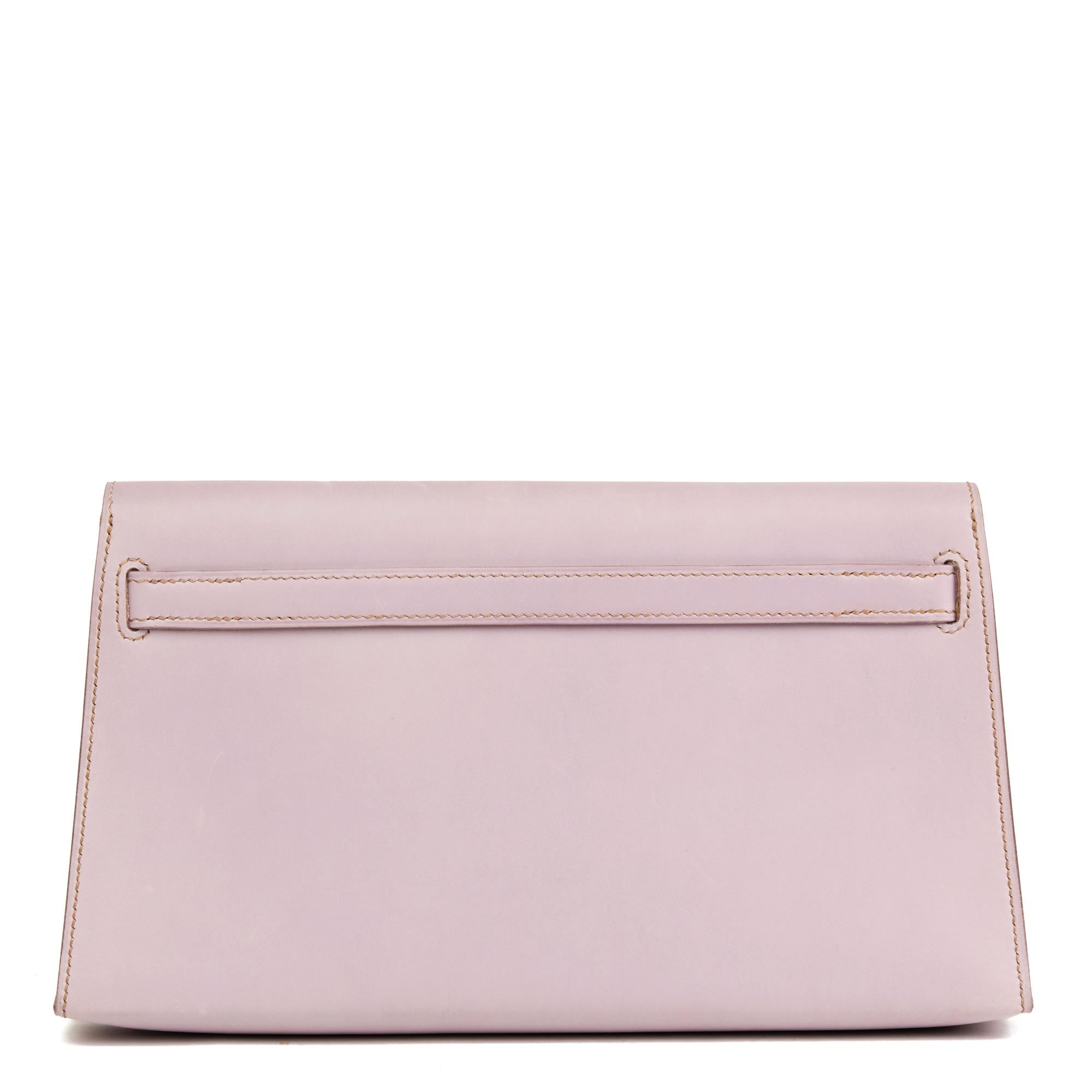 2001 Hermes Lilac Box Nepal Leather Kelly Longue Clutch at 1stDibs ...