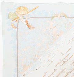 2001 Hermes Marche Flottant du Lac Inle by Dimitri Rybaltchenko Silk Scarf