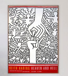 2001 Keith Haring, Heaven and Hell Original Vintage Poster