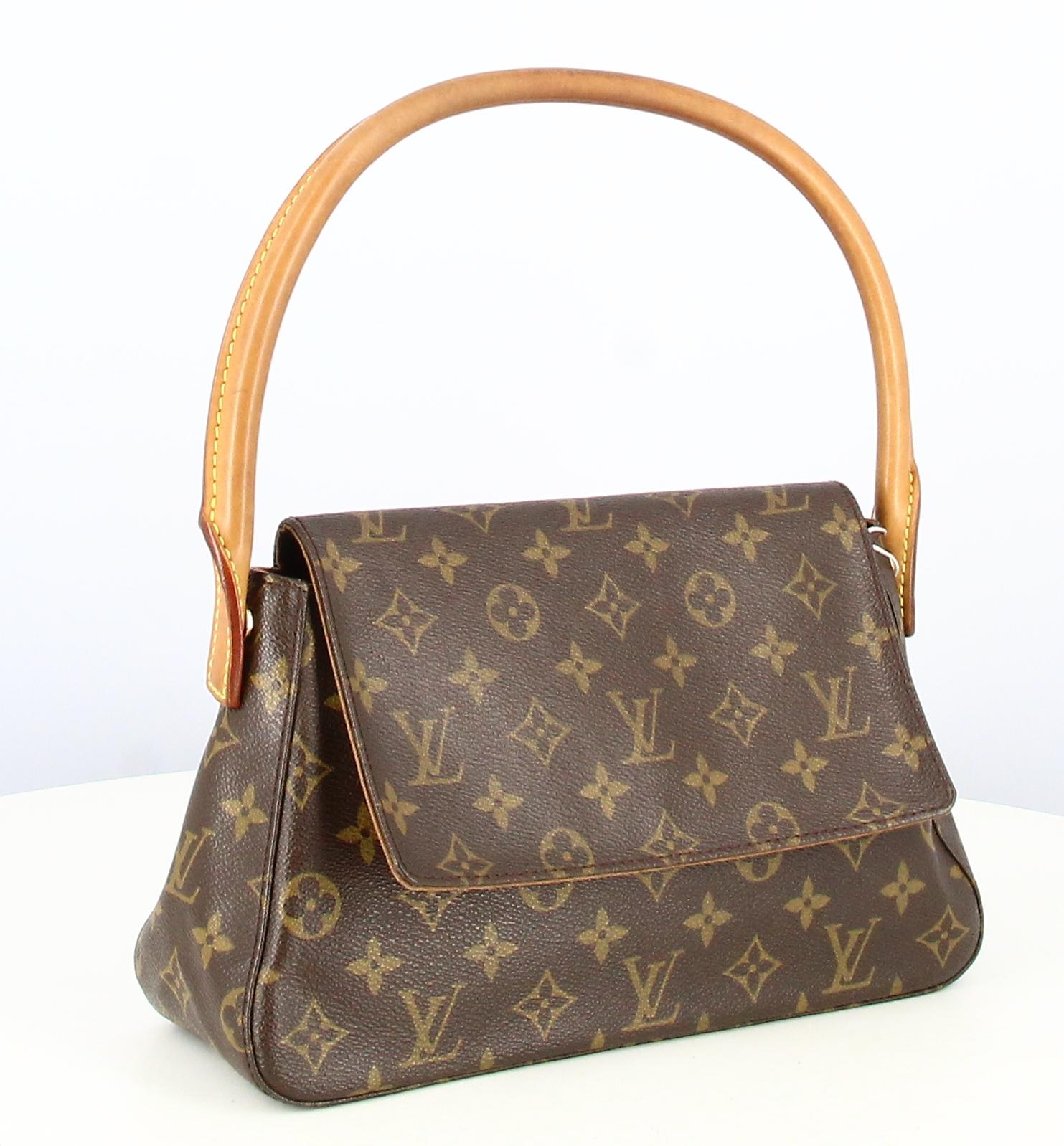 Brown 2001 Louis Vuitton Looping Monogram canvas handbag