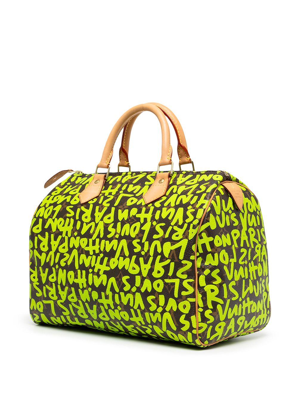 Louis Vuitton Stephen Sprouse Lime Speedy 30 In Excellent Condition In London, GB