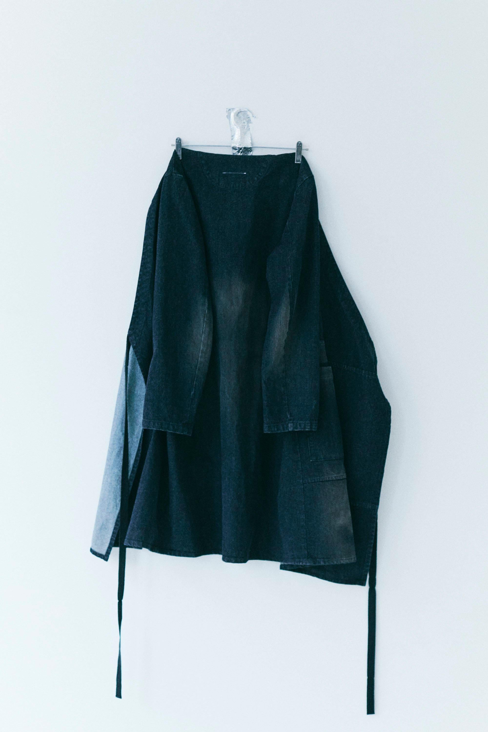 Women's 2001 Maison Martin Margiela Denim Wrap Dress / Jacket For Sale