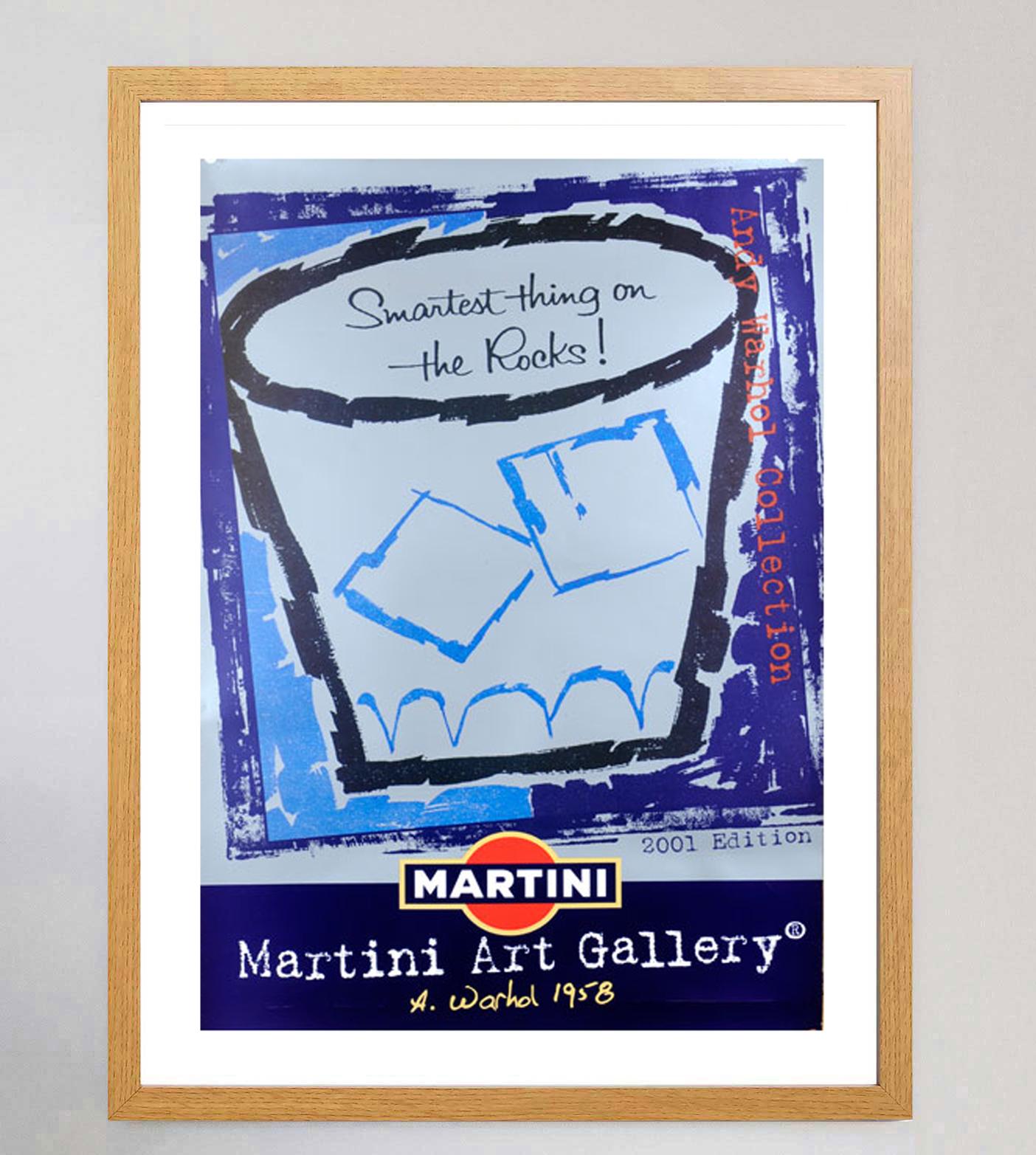 2001 Martini - Andy Warhol Original Vintage Poster In Good Condition For Sale In Winchester, GB