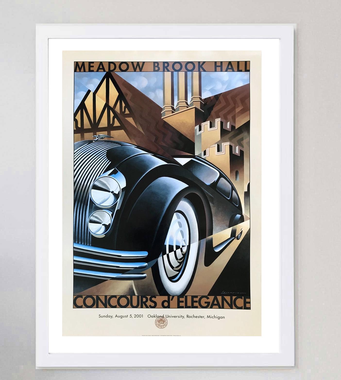 2001 Concurso de Elegancia de Meadow Brook Hall Cartel original de época en Bueno estado para la venta en Winchester, GB